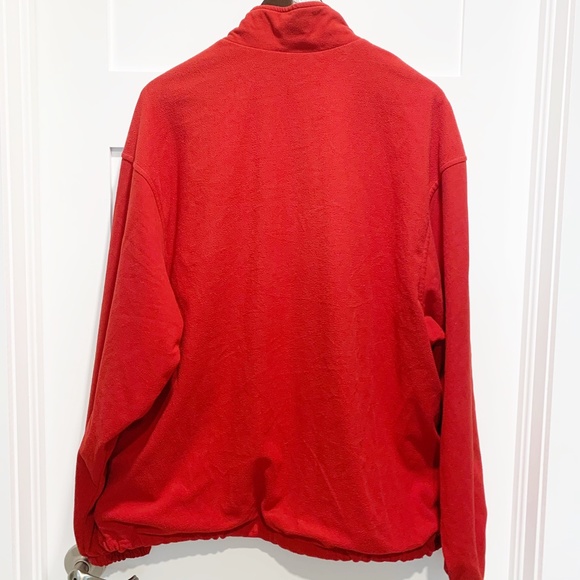 Sperry Top Sider Red 1/4 Zip SweatsHirt Sweater - Picture 4 of 11
